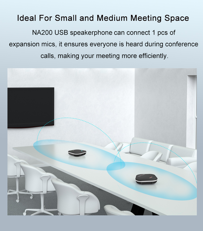 TEVO-NA200 2021New Arrival Daisy Chain Speakerphone USB Speakerphone for Audio Conference System