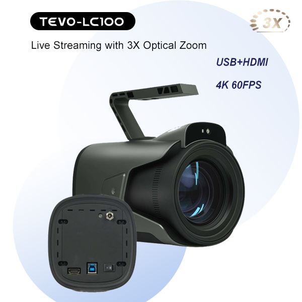 4K Live Streaming PTZ Camera Via USB And HDMI Wide FOV PTZ Live Streaming Camera