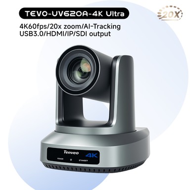 20x Optical Zoom with 4K60fps for Conference or Live Streaming Camera