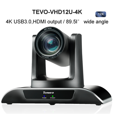 UHD 4K PTZ Conference Camera With 12X Optical Zoom USB3.0 HDMI